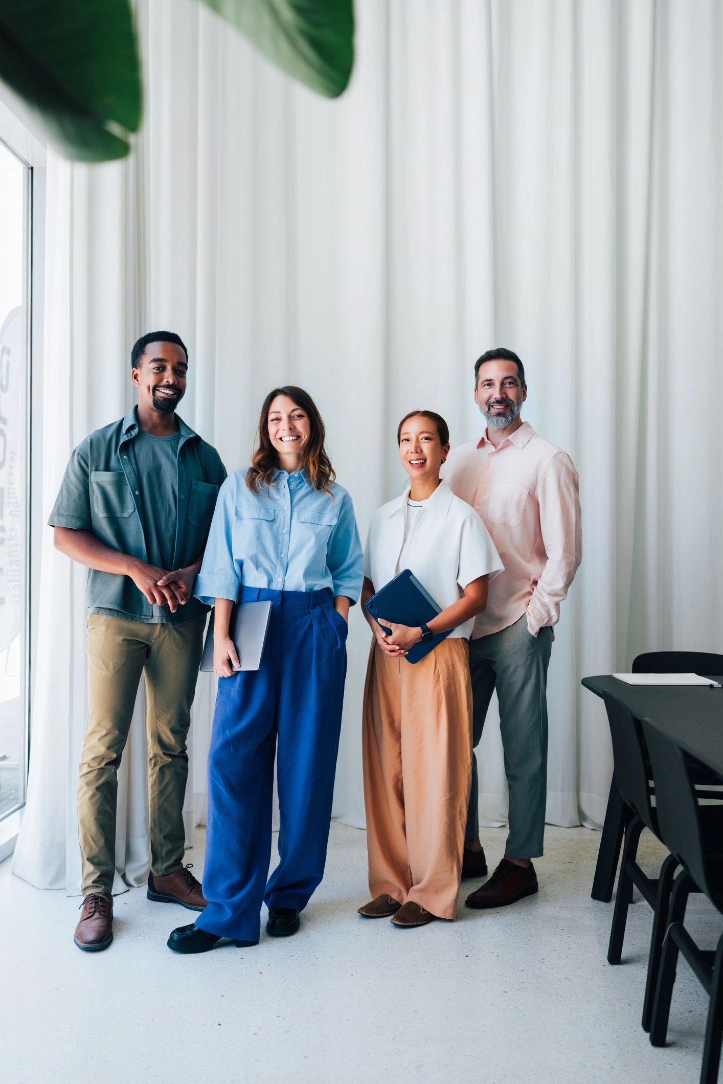 Professional business team in a modern office