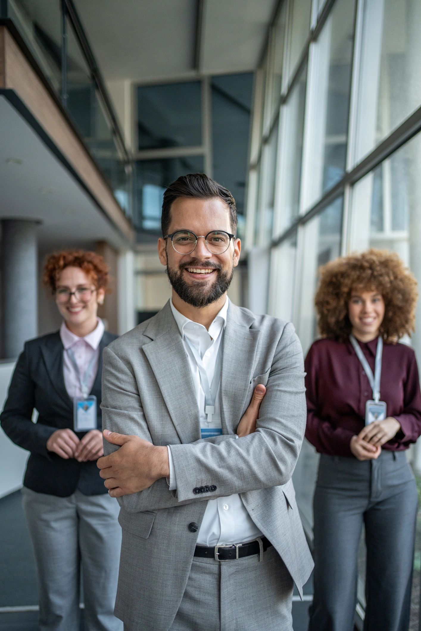 Professional business team portrait